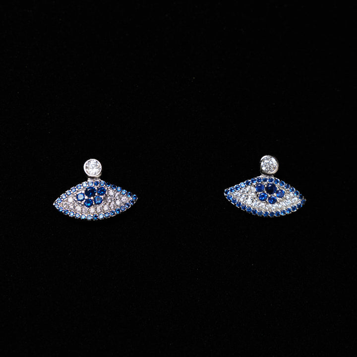 Sapphire & Diamond Evil Eye Pendant Set