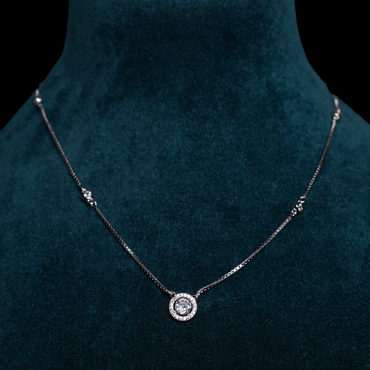 Round Shape Pendant Chain and Stud