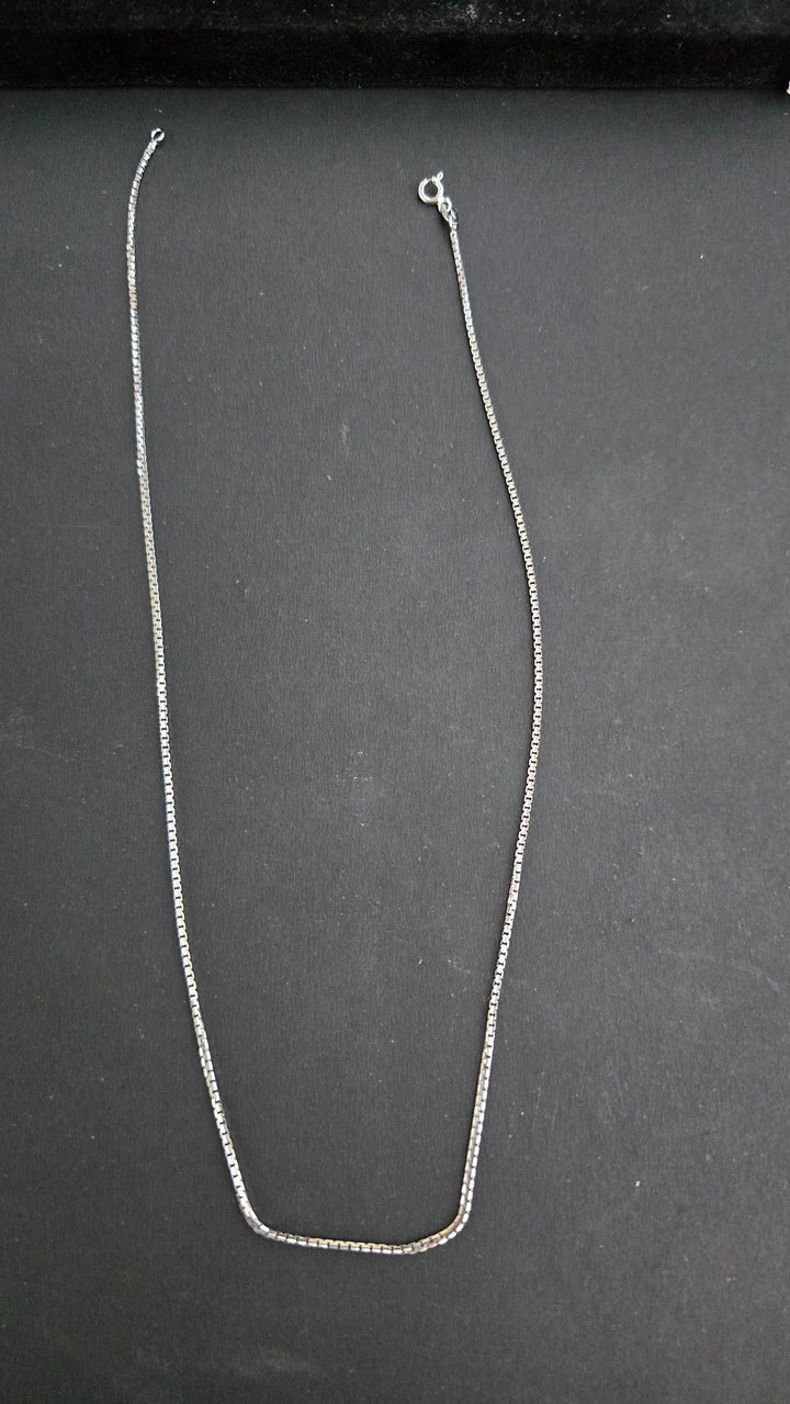 92.5 Sterling Silver Box Chain