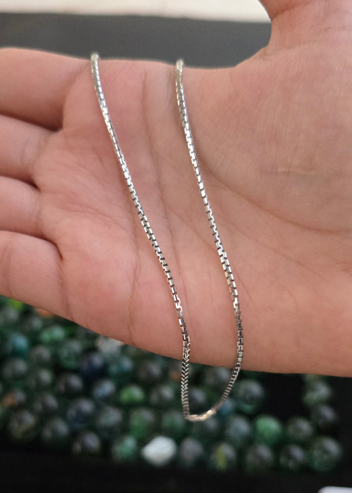 92.5 Sterling Silver Box Chain