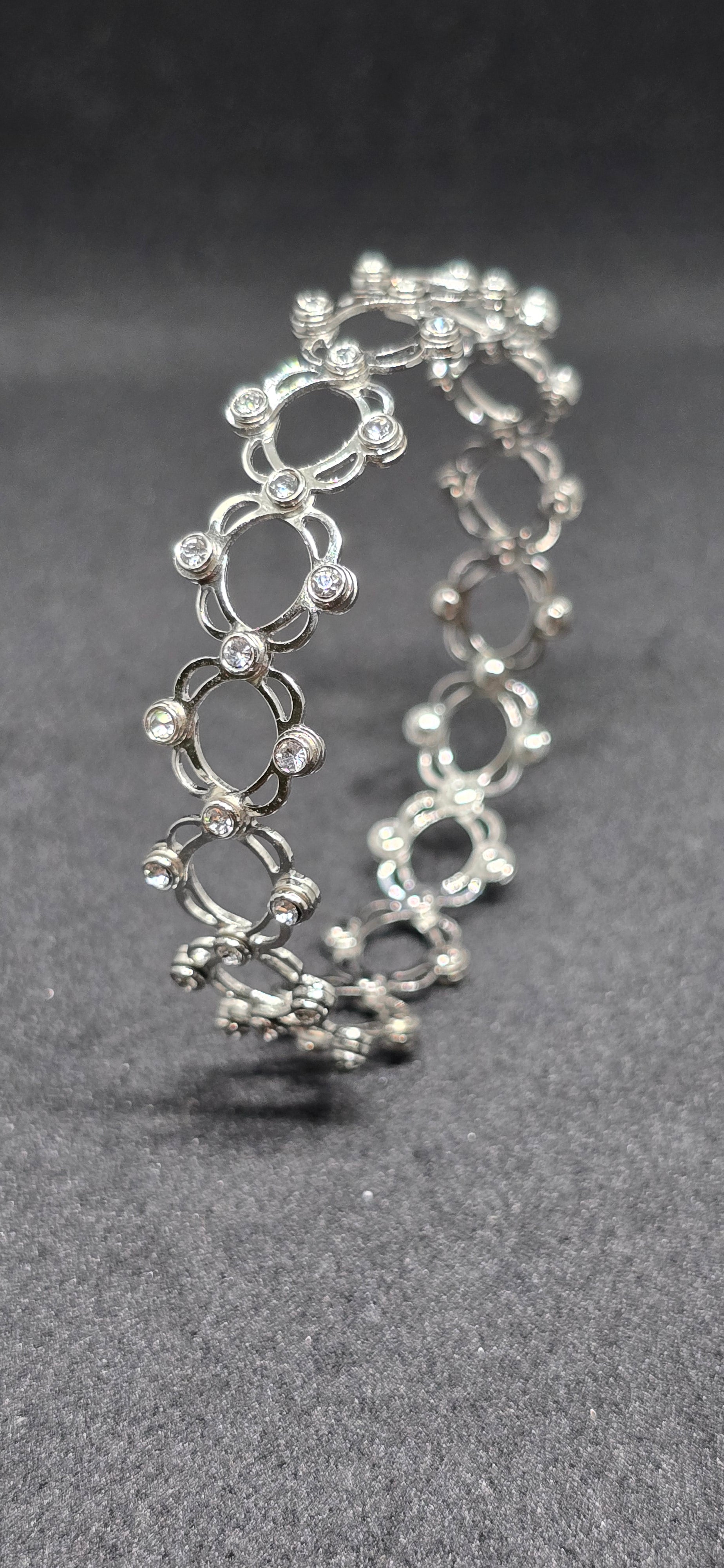 Silver Infinity Flex 2 in 1 Adjustable Ring Bracelet