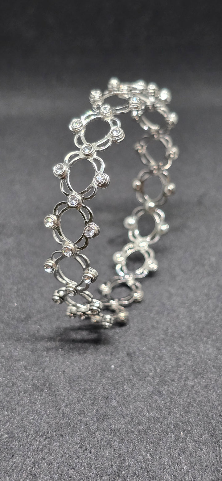 Silver Infinity Flex 2 in 1 Adjustable Ring Bracelet