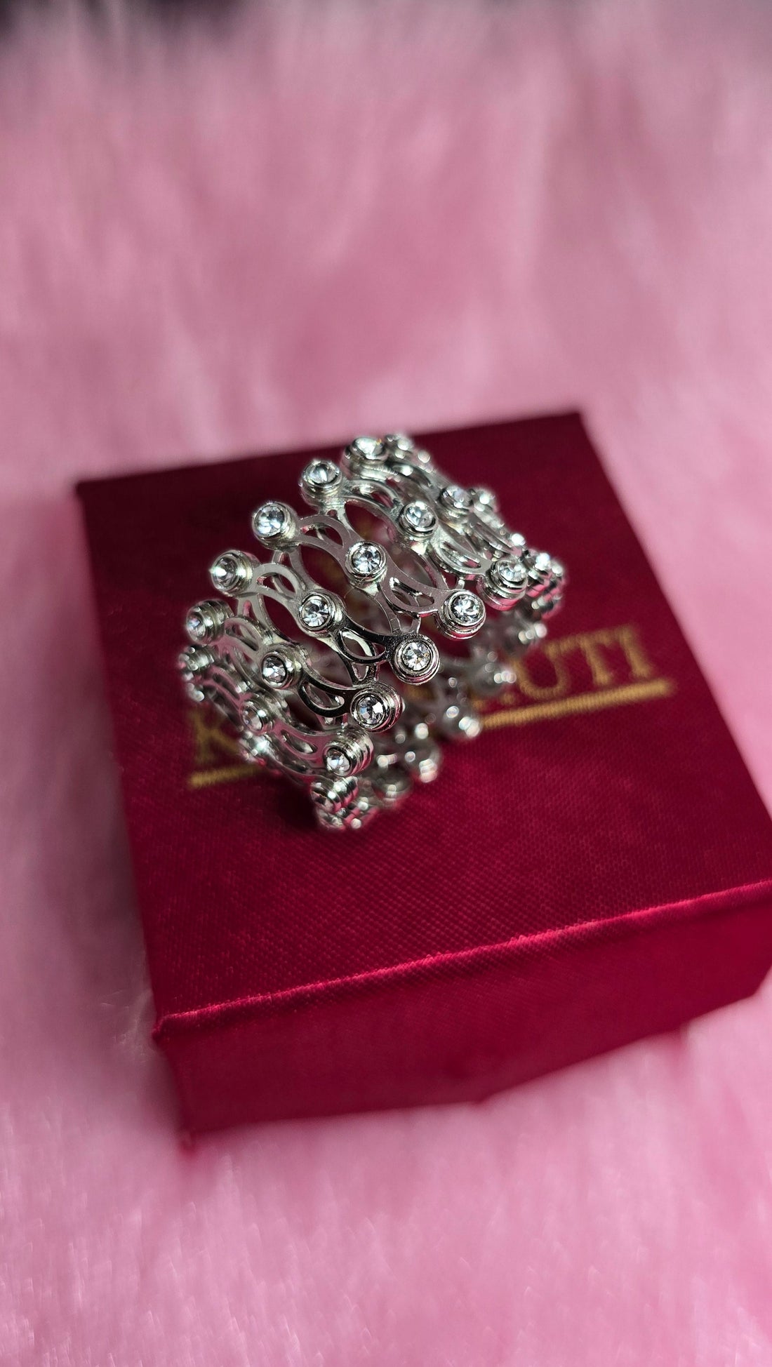 Silver Infinity Flex 2 in 1 Adjustable Ring Bracelet