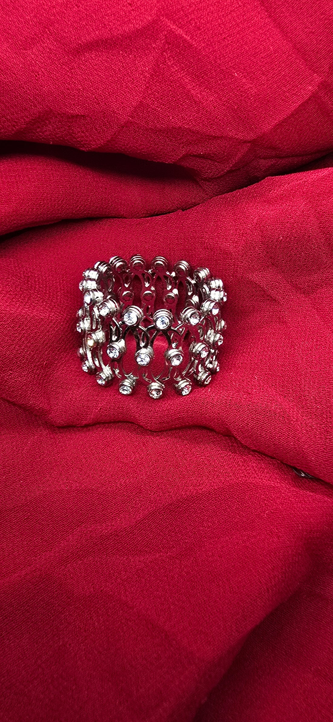 Silver Infinity Flex 2 in 1 Adjustable Ring Bracelet