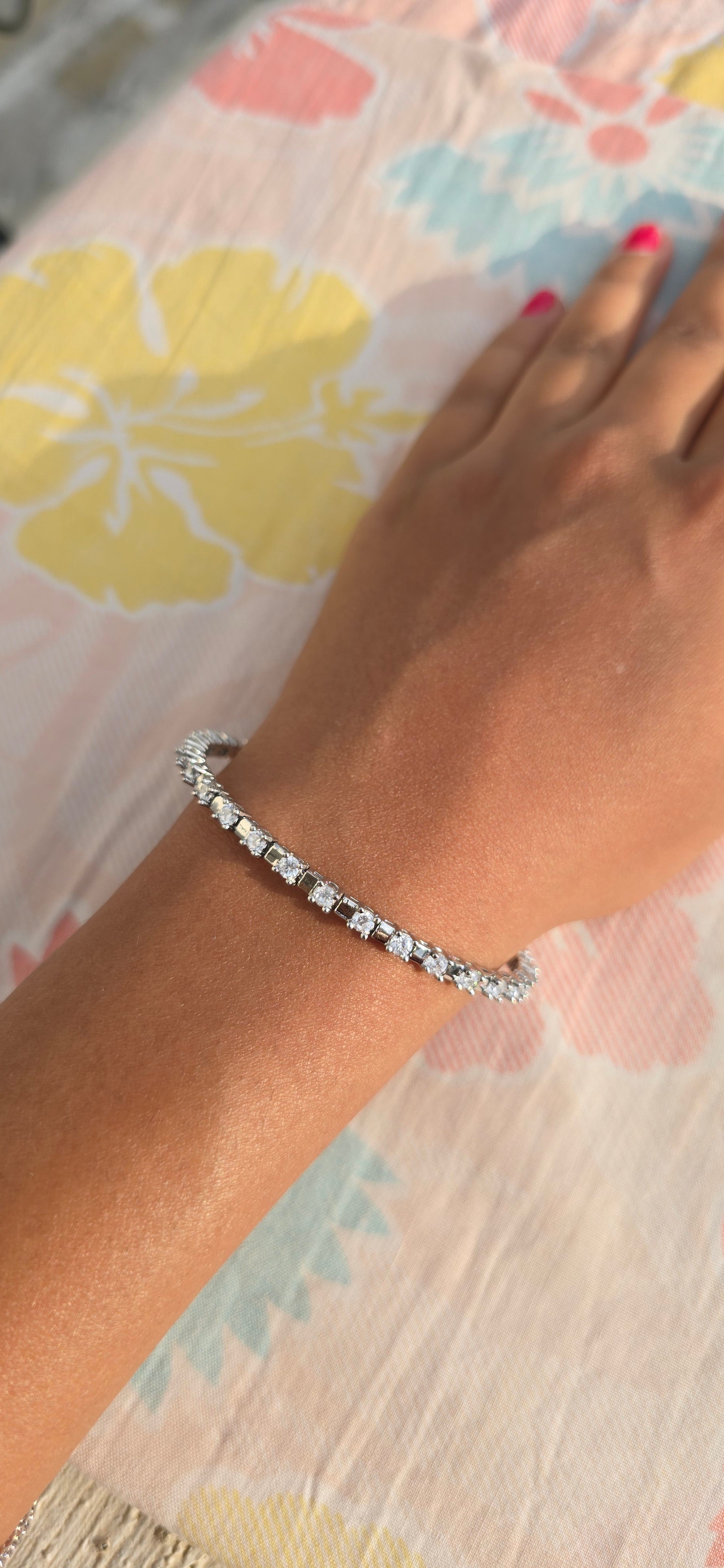 Silver Tennis Bracelet
