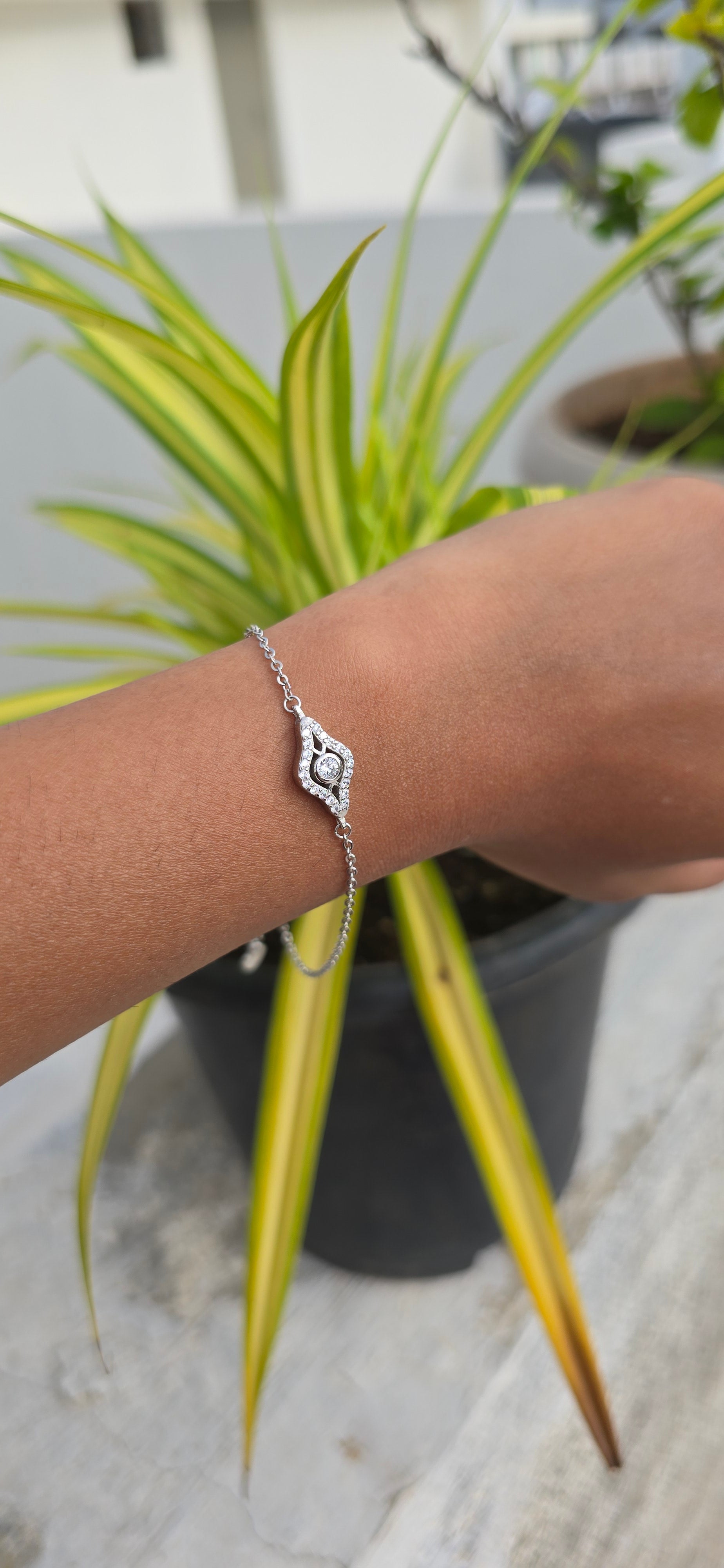 925 Sterling Silver Evil Eye Bracelet