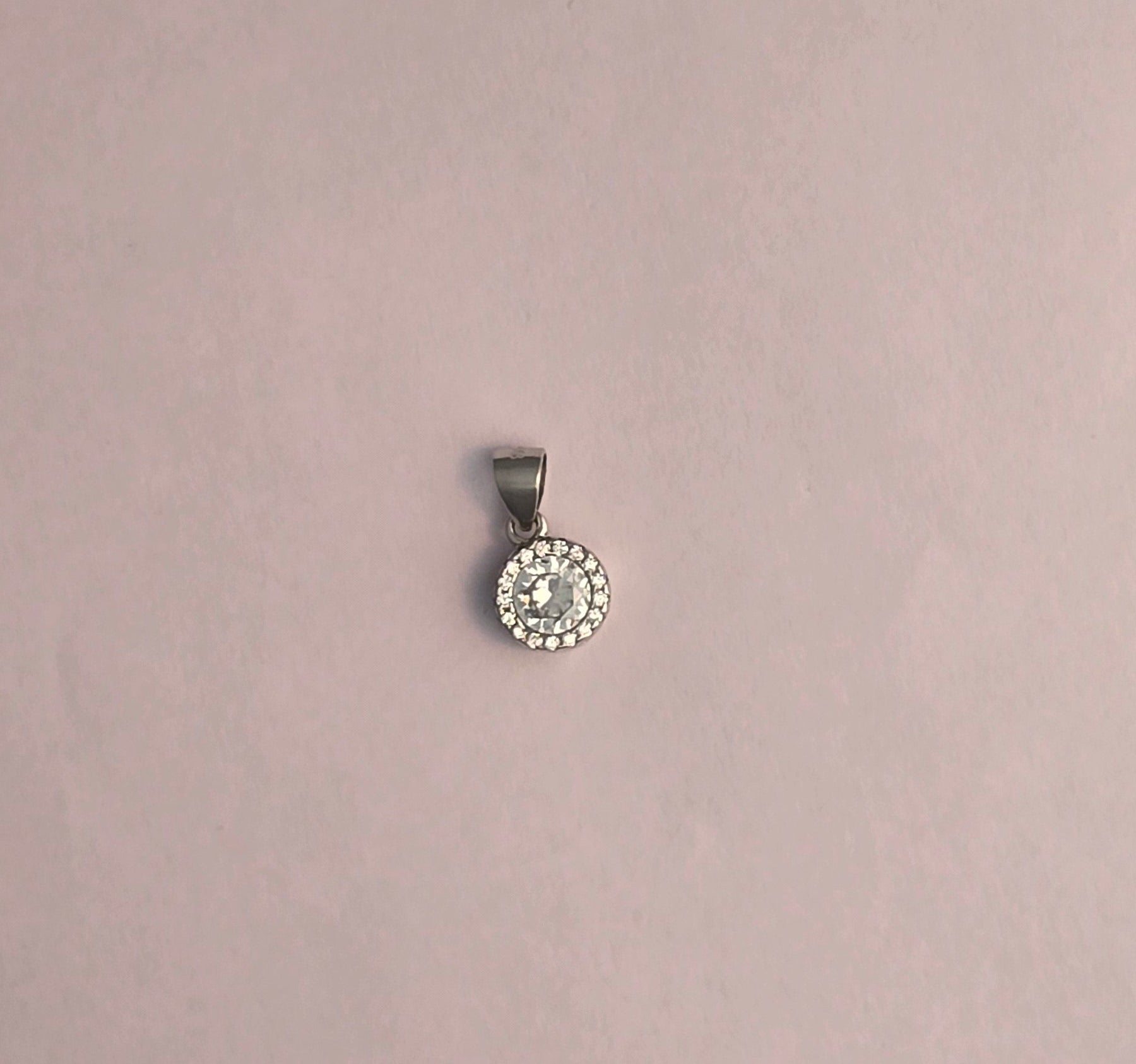 92.5 Silver Classic Round Design Pendent set