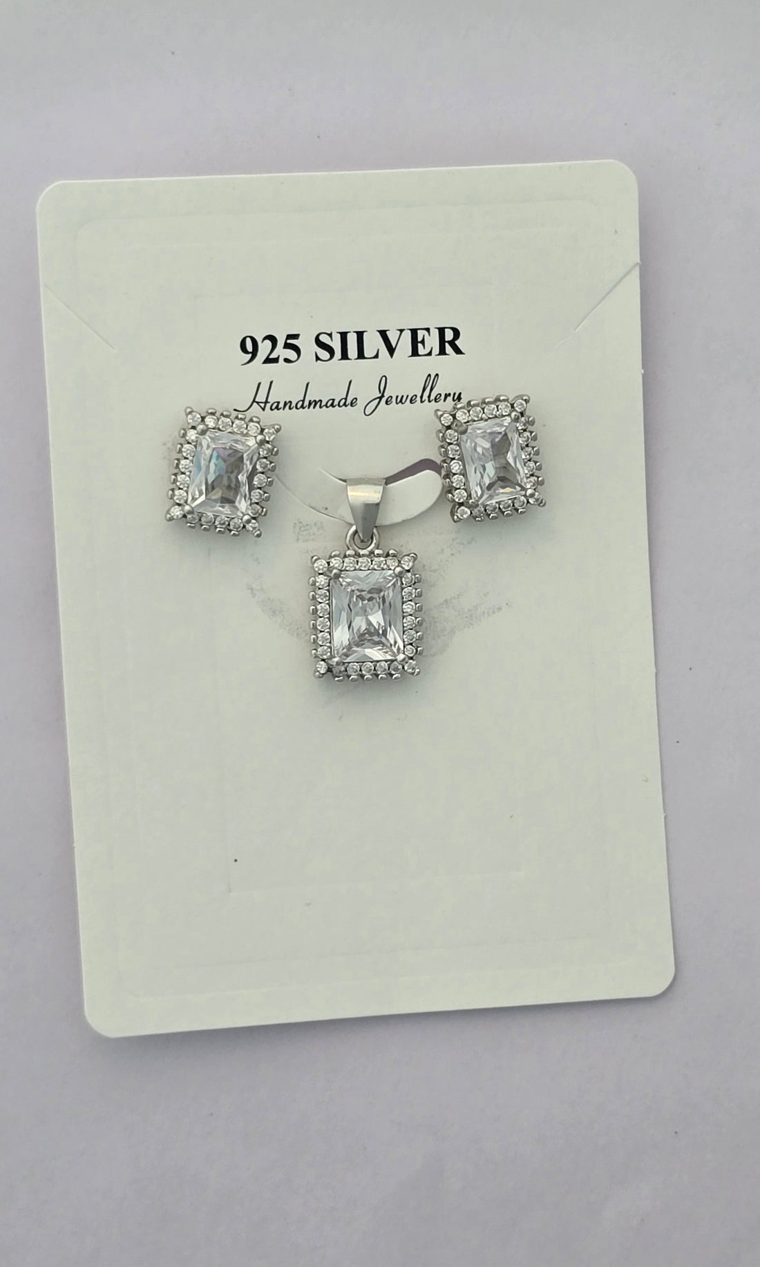 92.5 Regal Radiance Rectangle Pendent Set