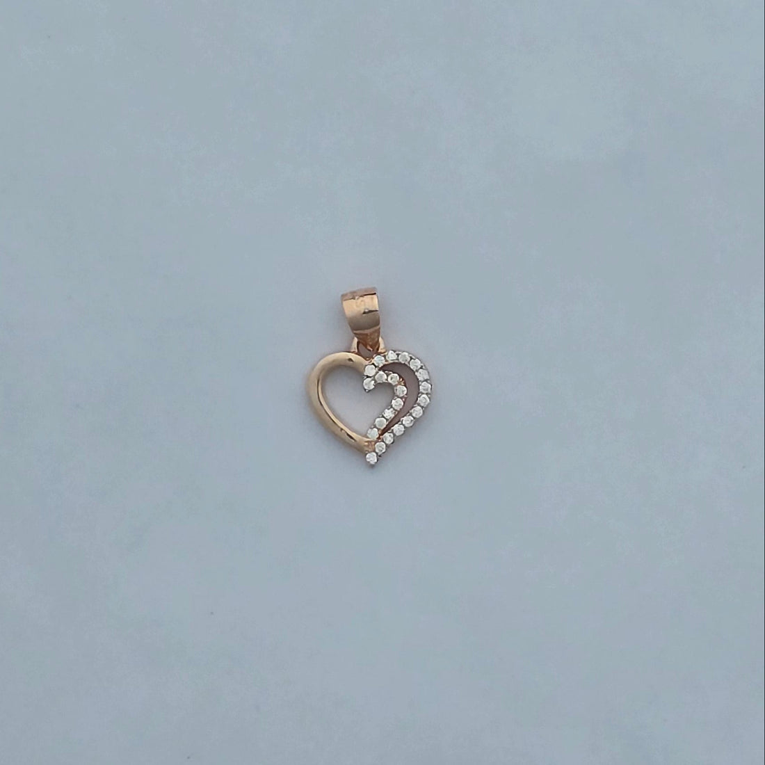 Intertwined Heart Rose Gold Platted Pendent set