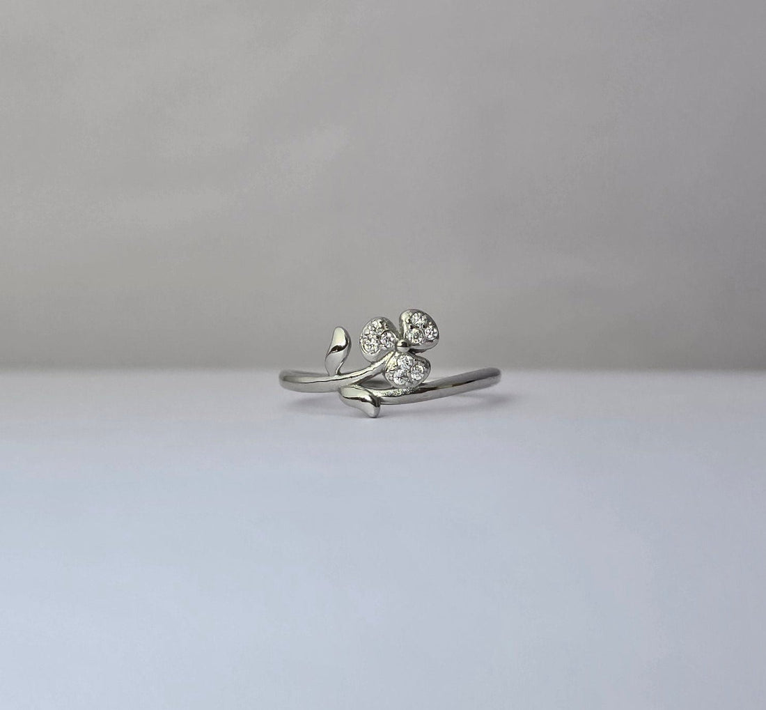 Floral Bliss 92.5 silver Ring