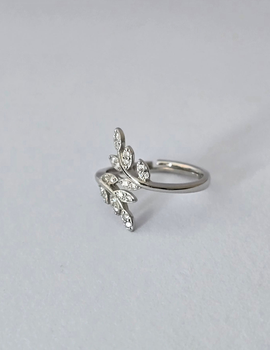 Whisper of Nature – 925 Sterling Silver Leaf Ring