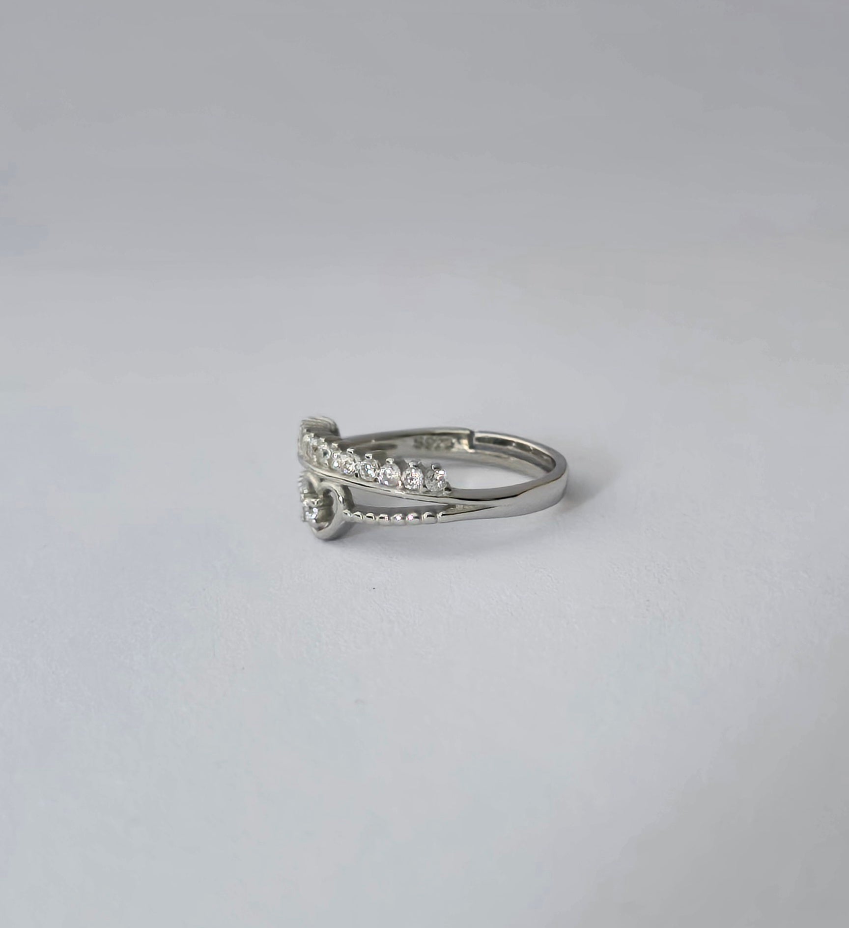 Royal Heart – 925 Sterling Silver Crown Ring