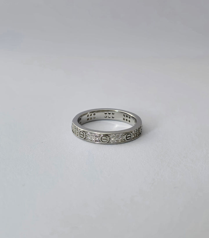 92.5 Sterling Silver Love Band Ring