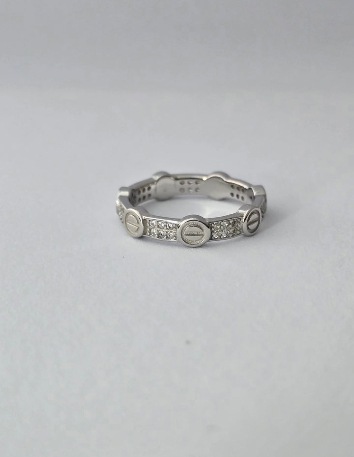 92.5 Sterling silver Cartier Love ring