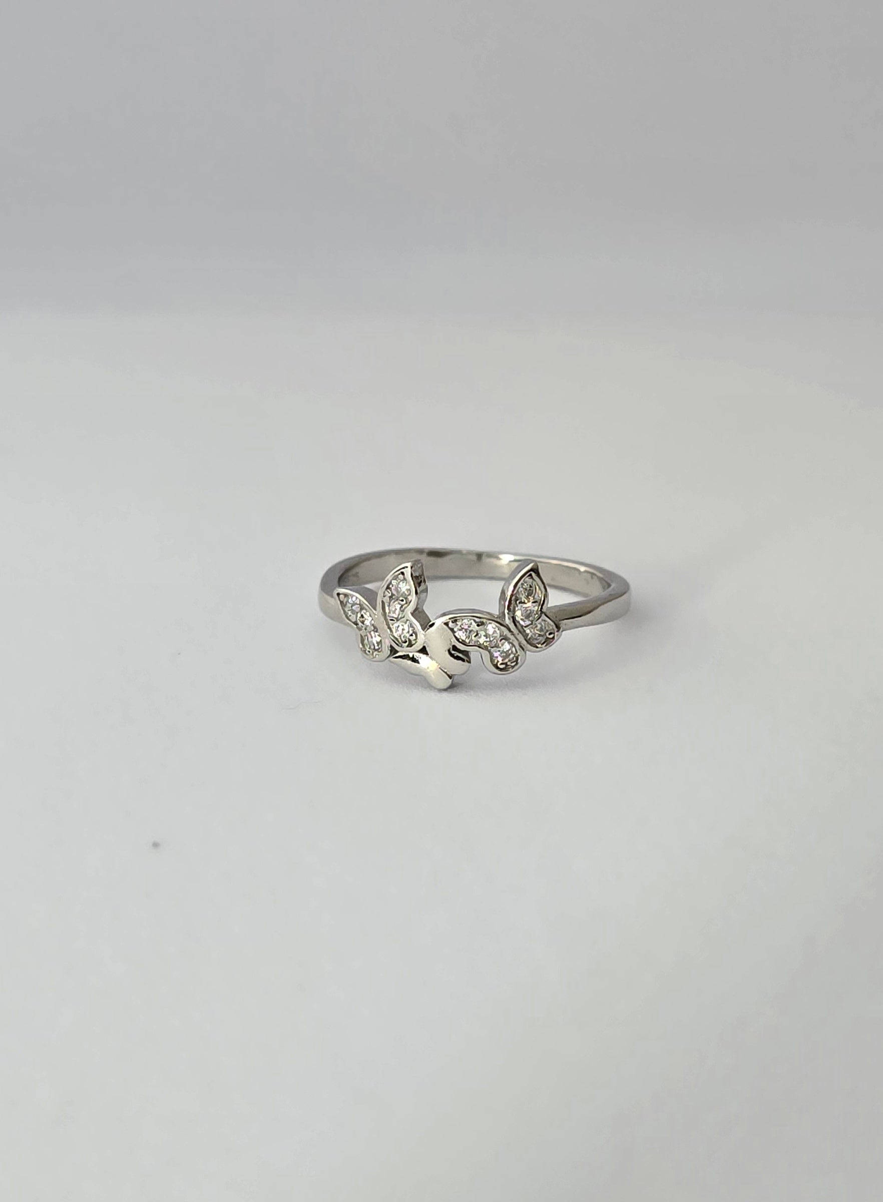 925 Silver Dual Butterfly Ring