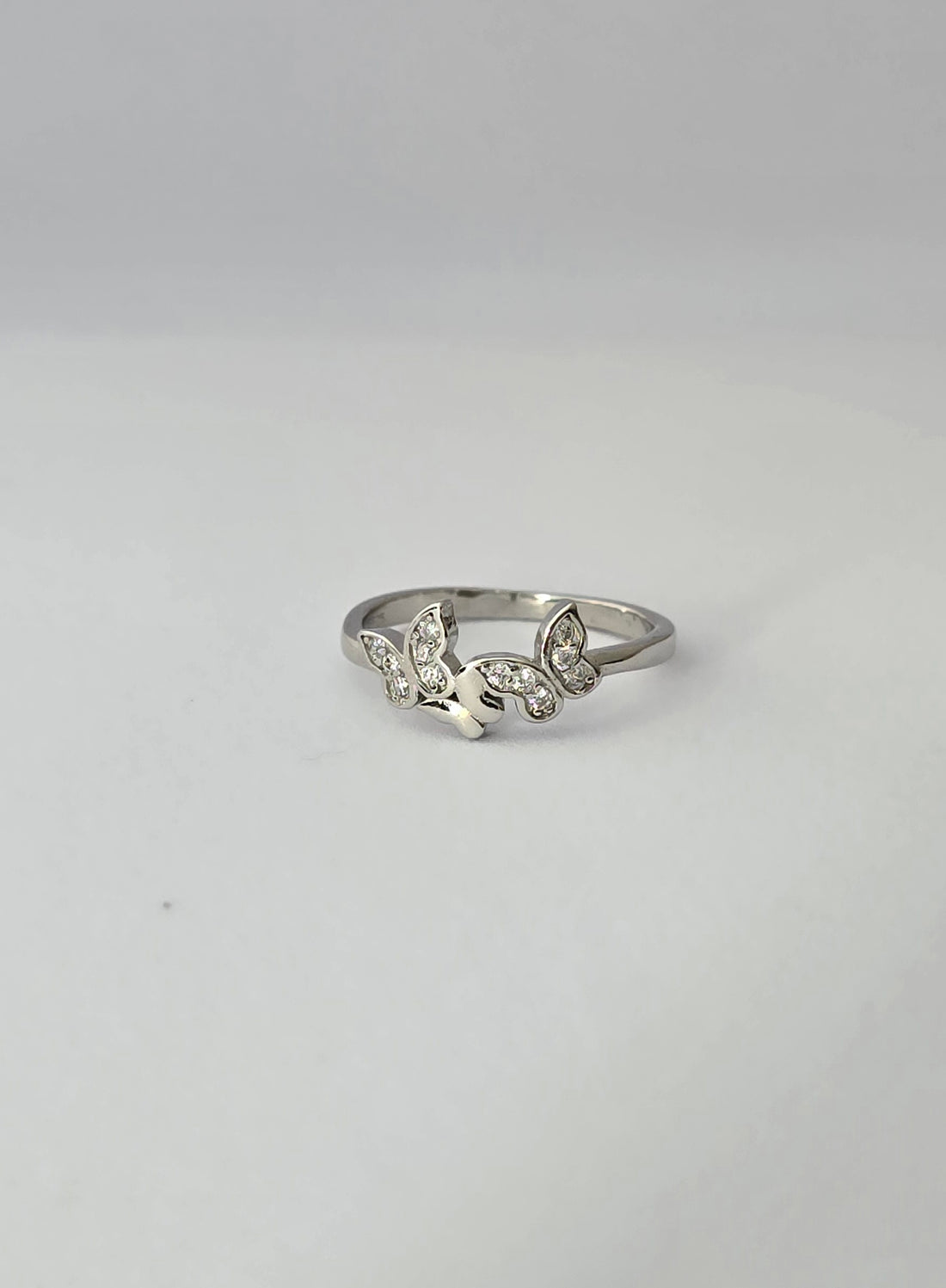 925 Silver Dual Butterfly Ring