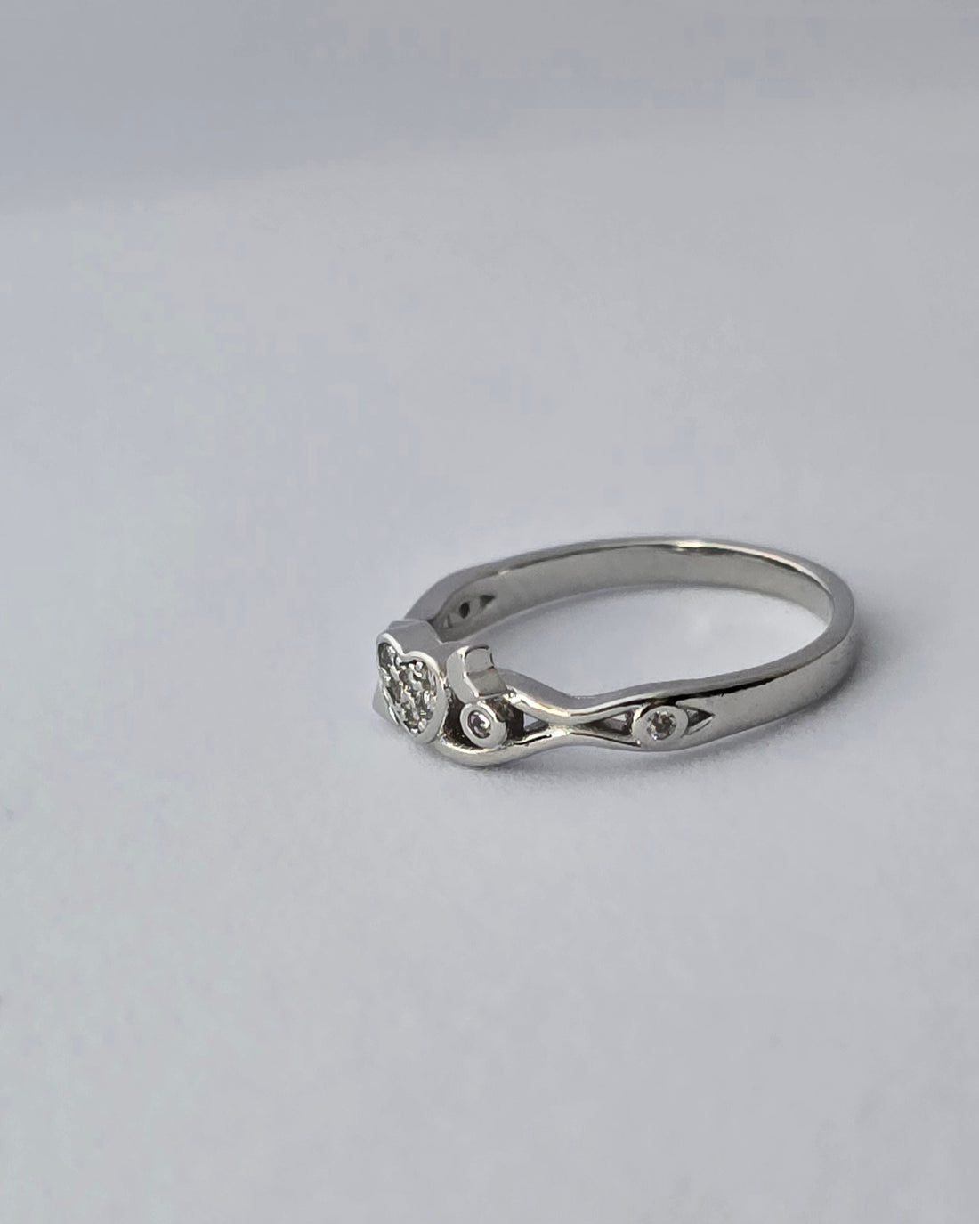 92.5 Silver Cupid Heart and Arrow Ring