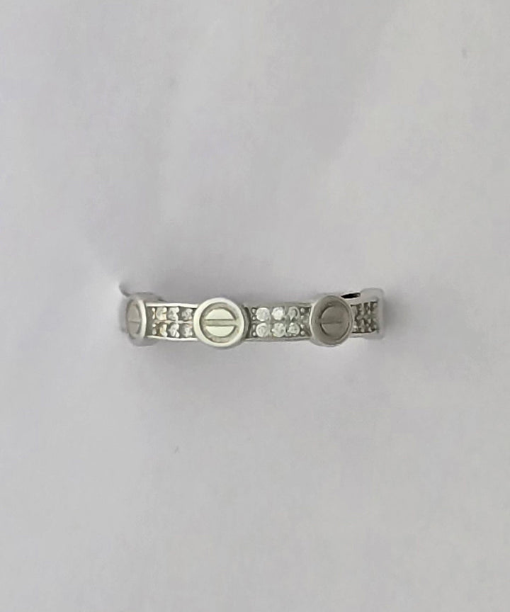 92.5 Sterling silver Cartier Love ring