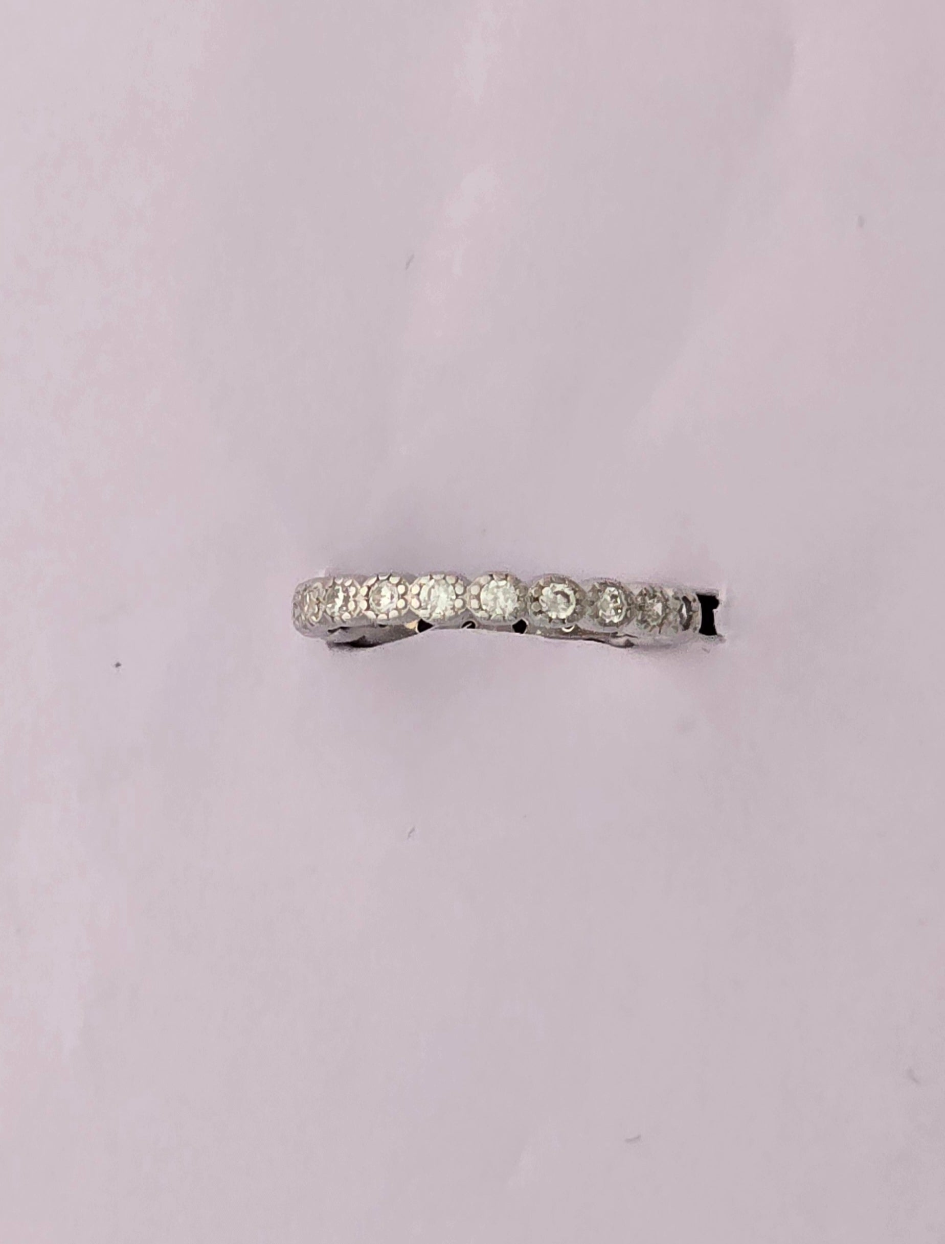 92.5 Silver Eternal Sparkle Band Tennis Ring