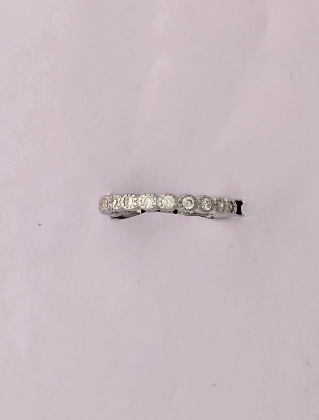 92.5 Silver Eternal Sparkle Band Tennis Ring