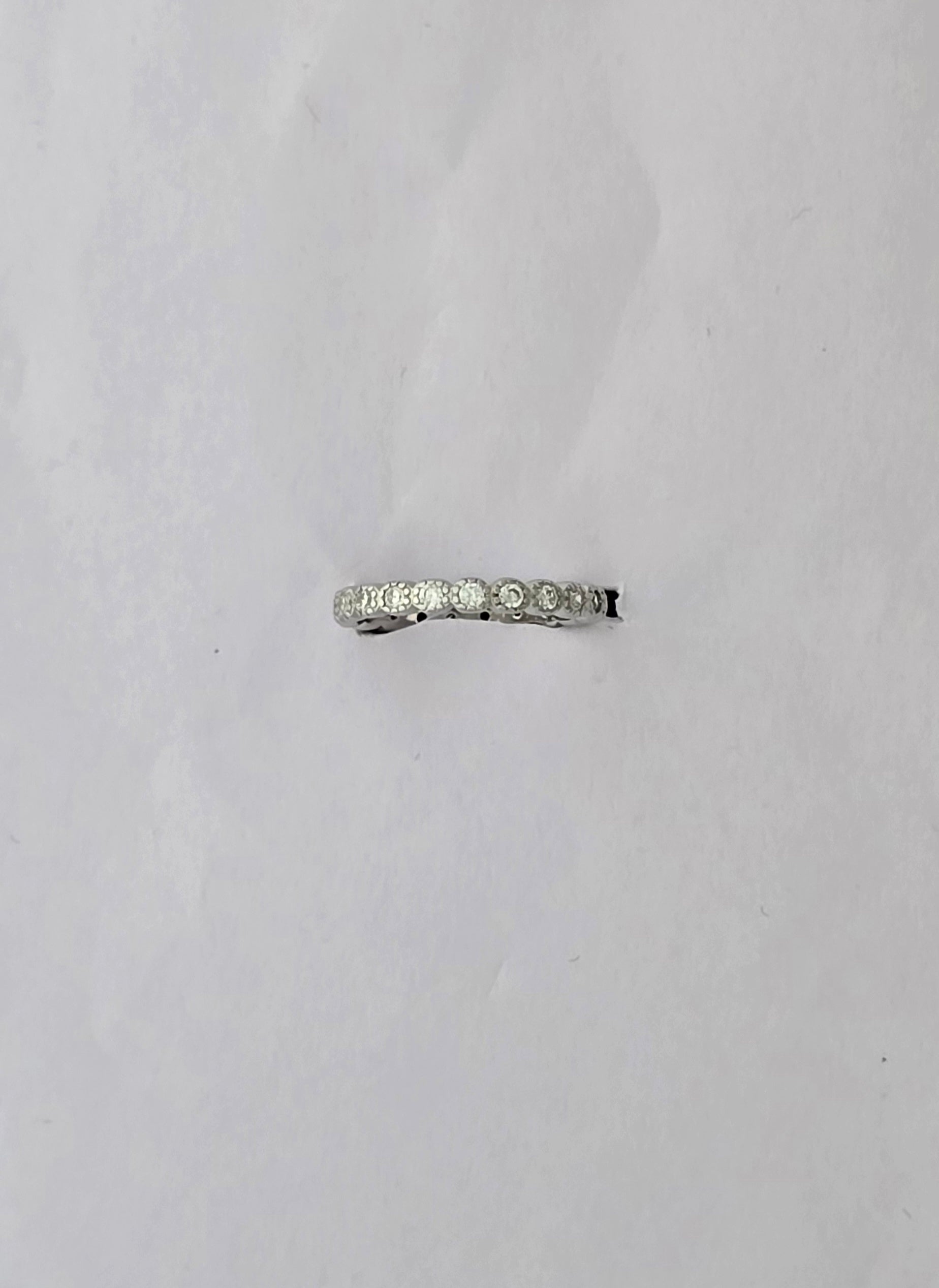 92.5 Silver Eternal Sparkle Band Tennis Ring