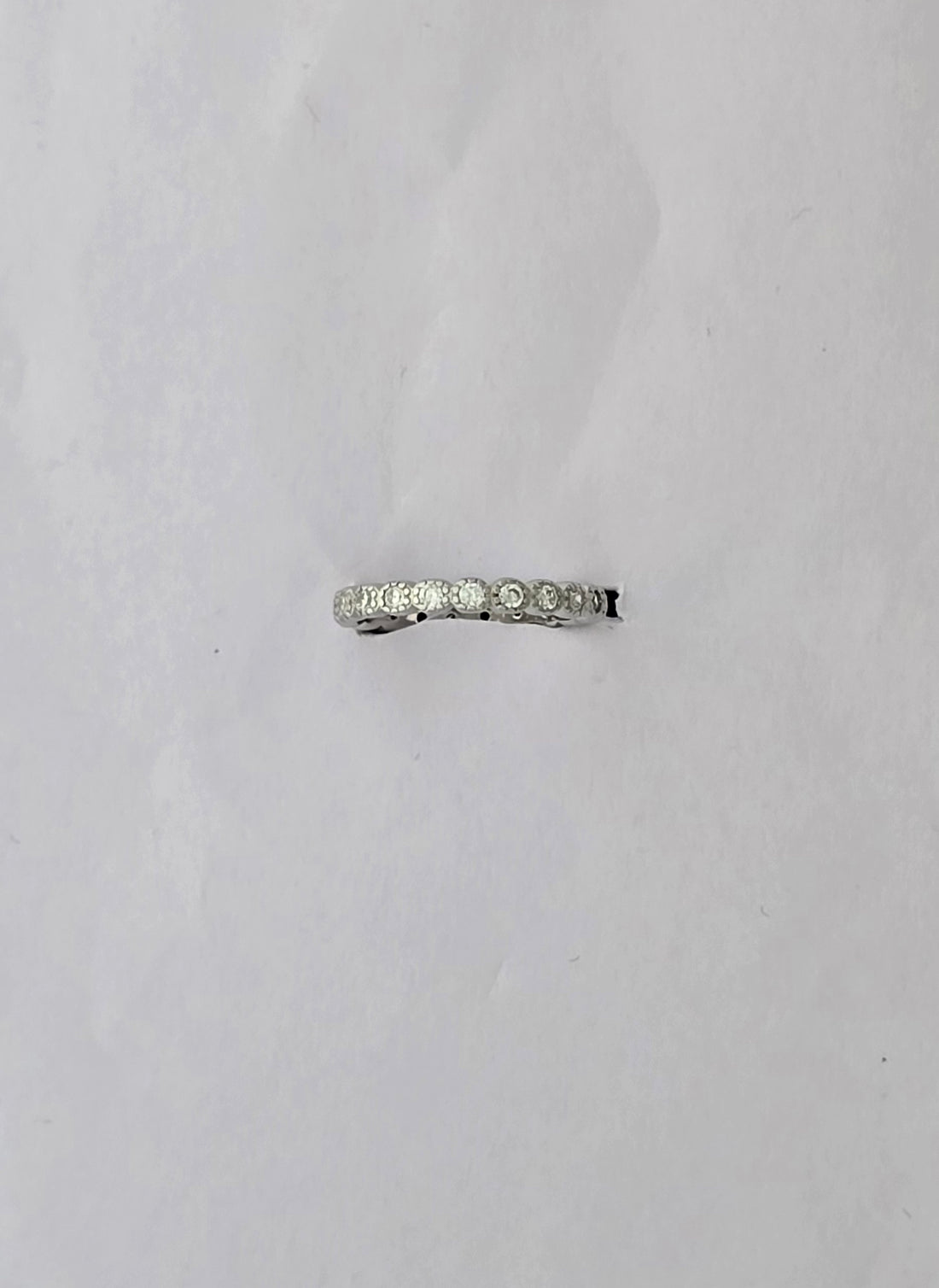 92.5 Silver Eternal Sparkle Band Tennis Ring