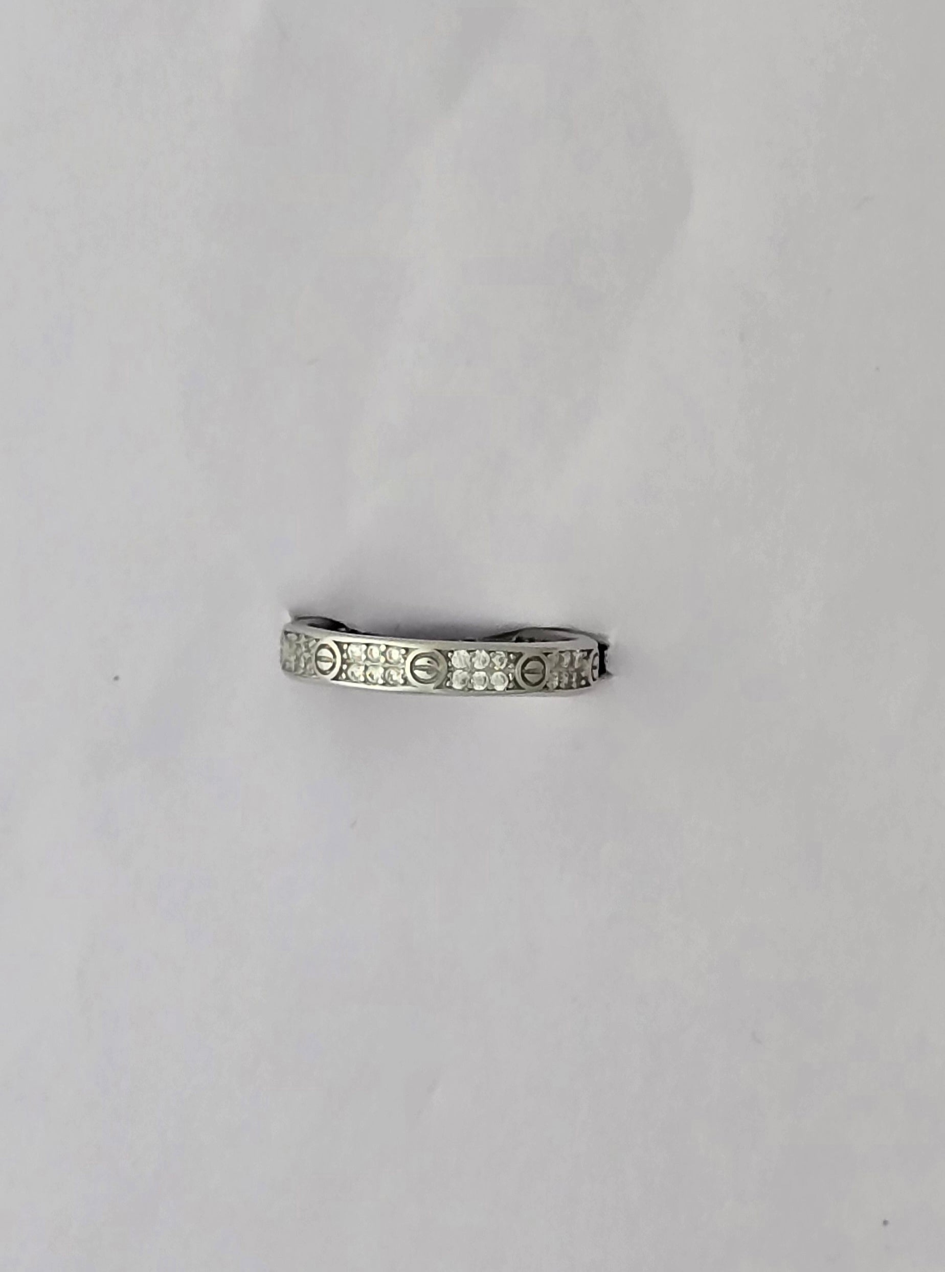 92.5 Sterling Silver Love Band Ring