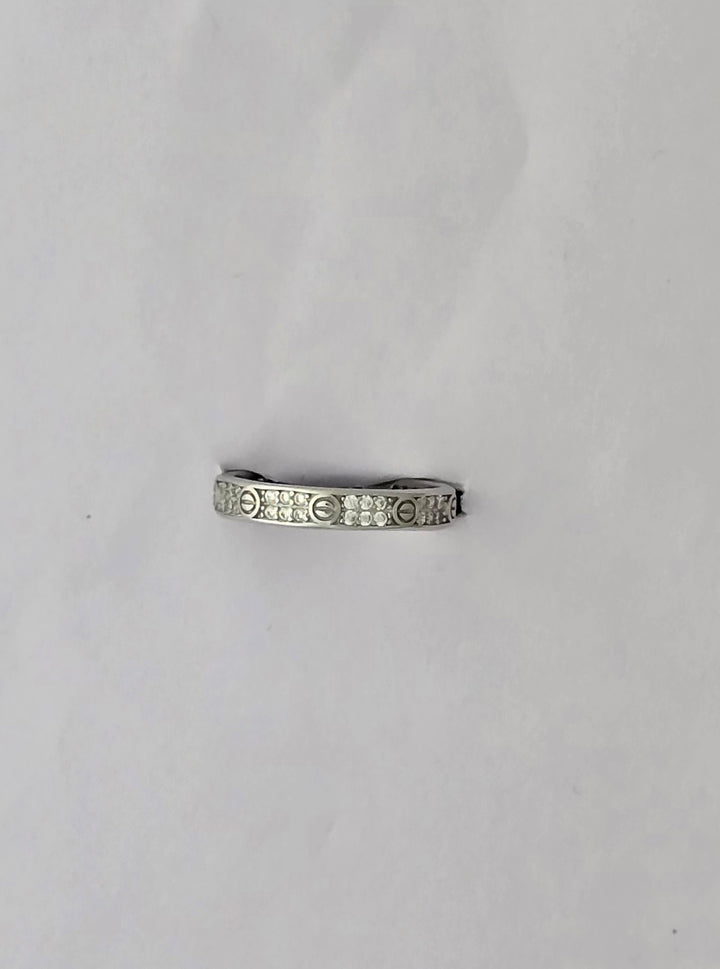 92.5 Sterling Silver Love Band Ring
