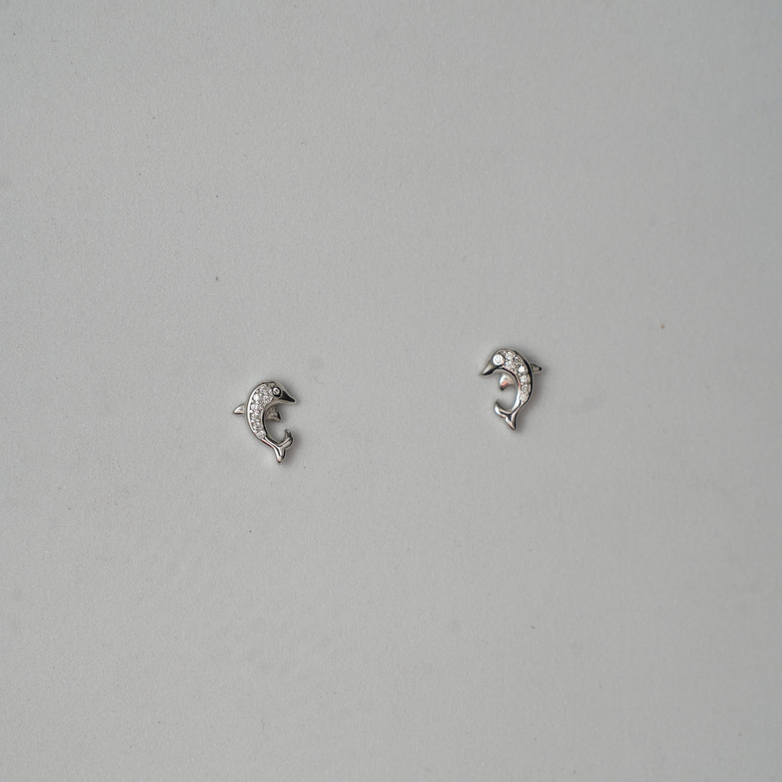 925 Silver Leaping Dolphin Pendant Set