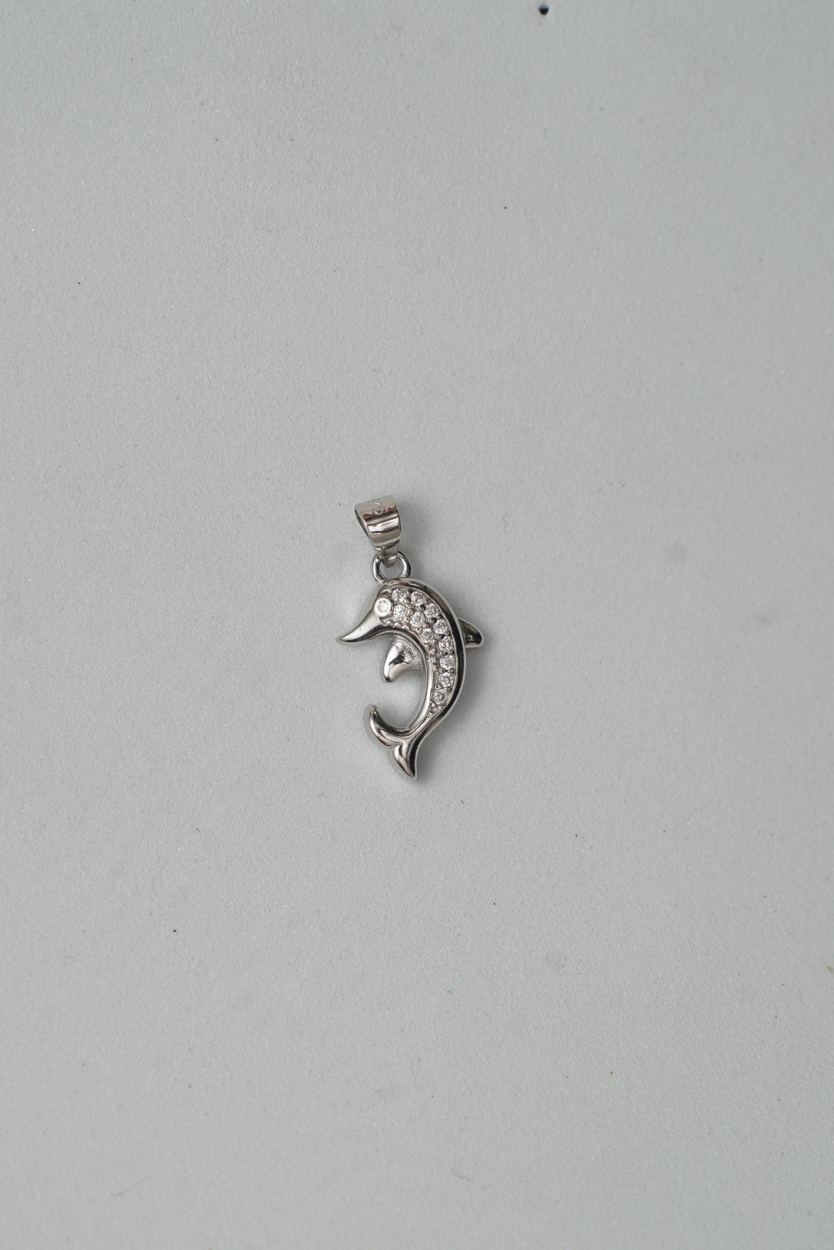 925 Silver Leaping Dolphin Pendant Set