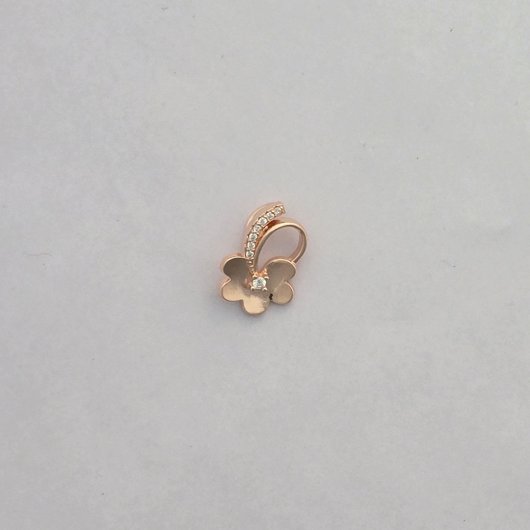 92.5 Silver Rose Bloom Elegance Pendent Set